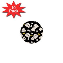 Cute Kawaii Popcorn Pattern 1  Mini Magnet (10 Pack)  by Valentinaart