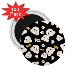 Cute Kawaii Popcorn Pattern 2 25  Magnets (100 Pack)  by Valentinaart