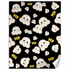 Cute Kawaii Popcorn Pattern Canvas 18  X 24 