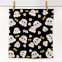 Cute Kawaii Popcorn Pattern Face Towel