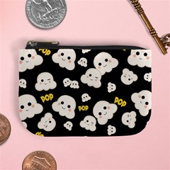 Cute Kawaii Popcorn Pattern Mini Coin Purse by Valentinaart