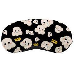 Cute Kawaii Popcorn Pattern Sleeping Masks by Valentinaart