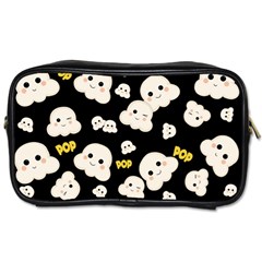 Cute Kawaii Popcorn Pattern Toiletries Bag (two Sides) by Valentinaart