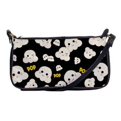 Cute Kawaii Popcorn Pattern Shoulder Clutch Bag by Valentinaart