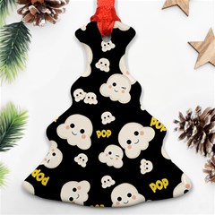 Cute Kawaii Popcorn Pattern Ornament (christmas Tree)  by Valentinaart