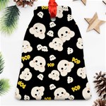 Cute Kawaii Popcorn pattern Bell Ornament (Two Sides) Front