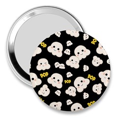 Cute Kawaii Popcorn Pattern 3  Handbag Mirrors