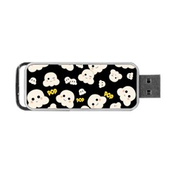 Cute Kawaii Popcorn Pattern Portable Usb Flash (one Side) by Valentinaart