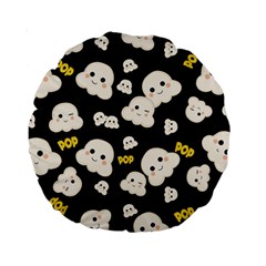 Cute Kawaii Popcorn Pattern Standard 15  Premium Round Cushions