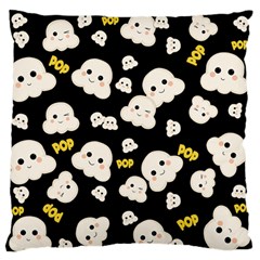 Cute Kawaii Popcorn Pattern Large Flano Cushion Case (one Side)