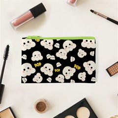 Cute Kawaii Popcorn Pattern Cosmetic Bag (xs) by Valentinaart