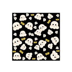 Cute Kawaii Popcorn Pattern Satin Bandana Scarf by Valentinaart