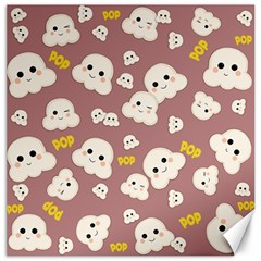 Cute Kawaii Popcorn Pattern Canvas 20  X 20 