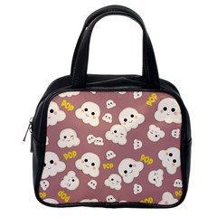 Cute Kawaii Popcorn Pattern Classic Handbag (one Side) by Valentinaart