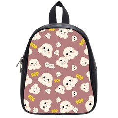 Cute Kawaii Popcorn Pattern School Bag (small)