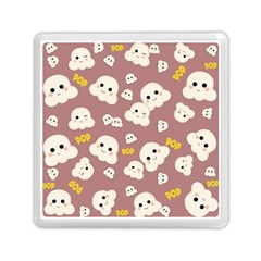 Cute Kawaii Popcorn Pattern Memory Card Reader (square) by Valentinaart