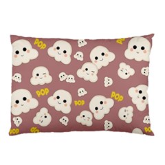 Cute Kawaii Popcorn Pattern Pillow Case (two Sides) by Valentinaart