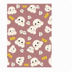 Cute Kawaii Popcorn Pattern Large Garden Flag (two Sides) by Valentinaart