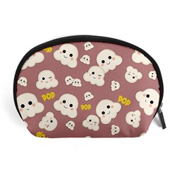 Cute Kawaii Popcorn Pattern Accessory Pouch (large) by Valentinaart