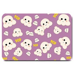 Cute Kawaii Popcorn Pattern Large Doormat 