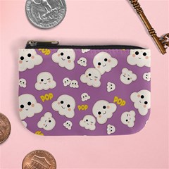 Cute Kawaii Popcorn Pattern Mini Coin Purse by Valentinaart