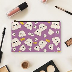 Cute Kawaii Popcorn Pattern Cosmetic Bag (medium) by Valentinaart