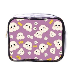 Cute Kawaii Popcorn Pattern Mini Toiletries Bag (one Side) by Valentinaart