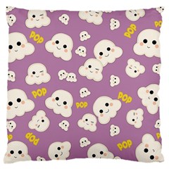 Cute Kawaii Popcorn Pattern Large Cushion Case (two Sides)