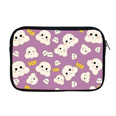 Cute Kawaii Popcorn Pattern Apple Macbook Pro 17  Zipper Case by Valentinaart