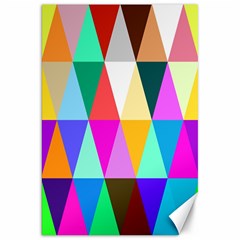 Triangles Pattern                                                    Canvas 20  X 30  by LalyLauraFLM