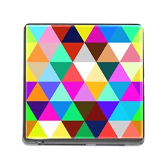 Triangles Pattern                                                    Memory Card Reader (square) by LalyLauraFLM