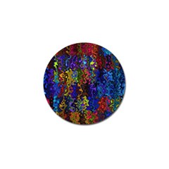 Colorful Waves                                                     Golf Ball Marker (4 Pack) by LalyLauraFLM