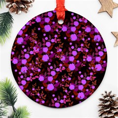 Purple Red  Roses Ornament (round) by snowwhitegirl