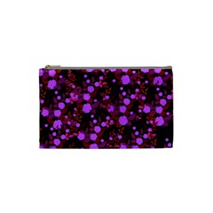 Purple Red  Roses Cosmetic Bag (small) by snowwhitegirl