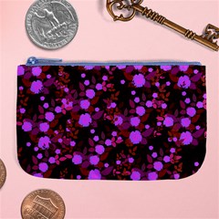 Purple Red  Roses Large Coin Purse by snowwhitegirl