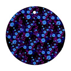 Purple Blue  Roses Ornament (round) by snowwhitegirl