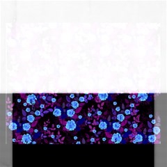 Purple Blue  Roses Rectangular Jigsaw Puzzl by snowwhitegirl