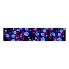 Purple Blue  Roses Velvet Scrunchie by snowwhitegirl