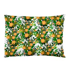 Peach Roses White Pillow Case by snowwhitegirl