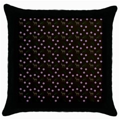 Brown Deer Trees Pattern Throw Pillow Case (black) by snowwhitegirl