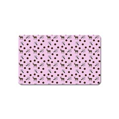 Pink Deer Pattern Magnet (name Card) by snowwhitegirl