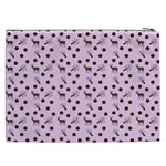 Pink Deer Pattern Cosmetic Bag (XXL) Back