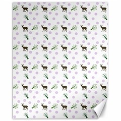 White Deer Pattern Canvas 16  X 20  by snowwhitegirl