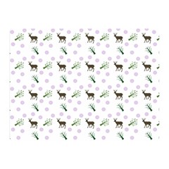 White Deer Pattern Double Sided Flano Blanket (mini)  by snowwhitegirl