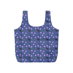 Blue Deer Pattern Full Print Recycle Bag (s) by snowwhitegirl