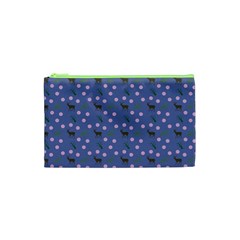 Blue Deer Pattern Cosmetic Bag (xs) by snowwhitegirl