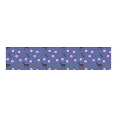 Blue Deer Pattern Velvet Scrunchie