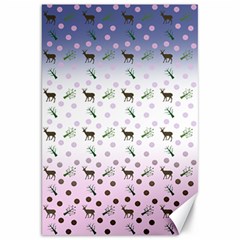 Ombre Deer Pattern Canvas 20  X 30  by snowwhitegirl