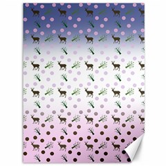 Ombre Deer Pattern Canvas 36  X 48  by snowwhitegirl