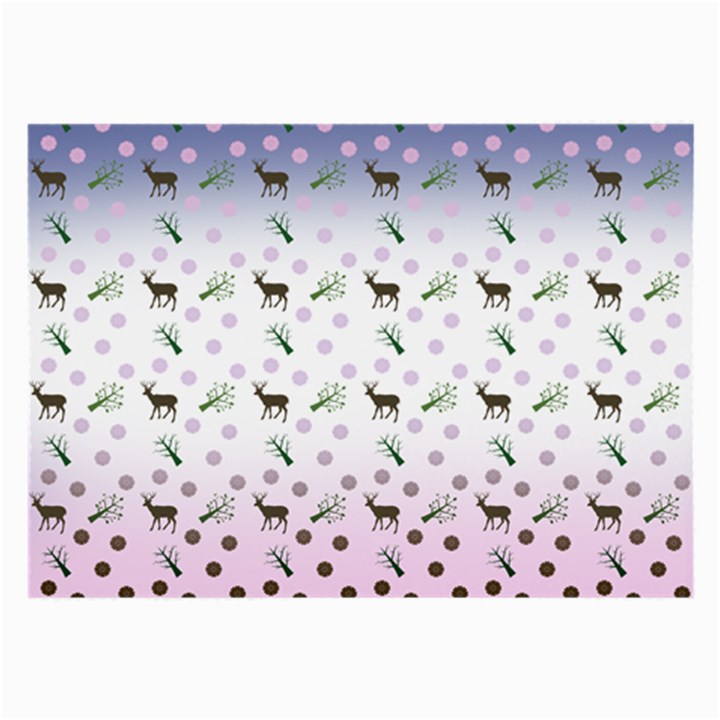 Ombre Deer Pattern Large Glasses Cloth (2-Side)